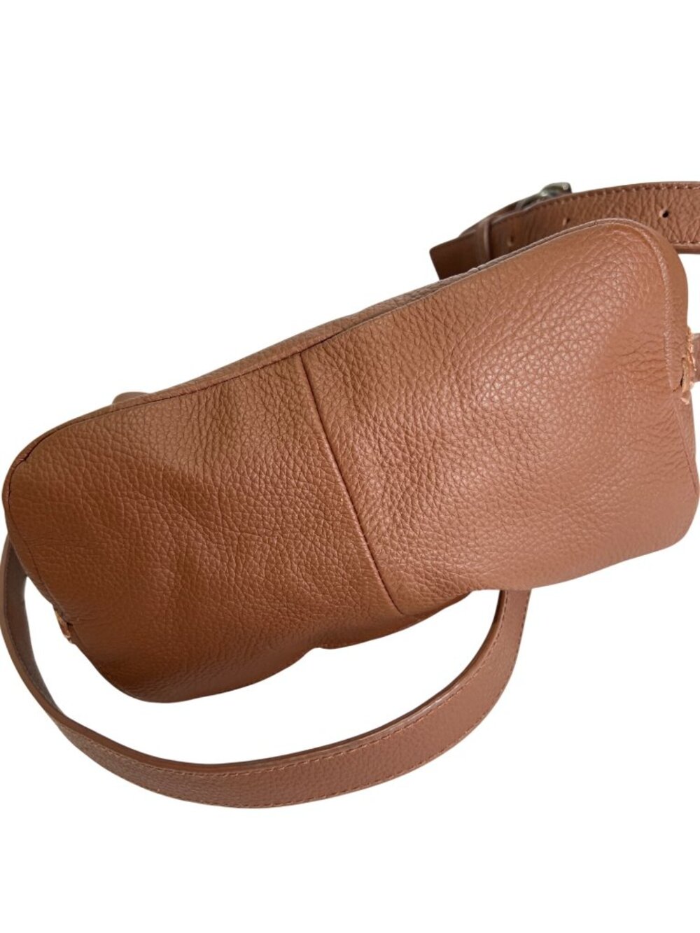 Lucky Brand NWT Brandy Shadow Leather Drawstring Boho Bucket Bag - Picture 7 of 8